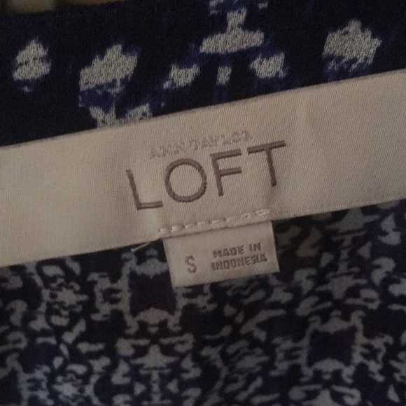 Loft navy pattern dress - Picture 5 of 6